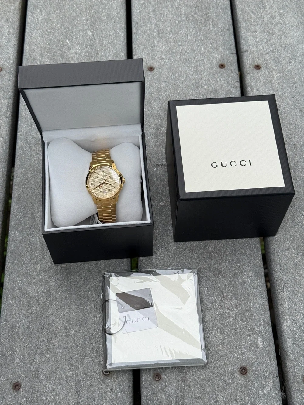 GUCCI G-Timeless Gold-Tone Stainless Steel Watch Mens